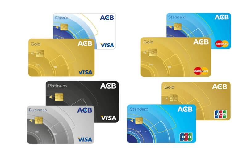 ACB phát hành nhiều loại thẻ
